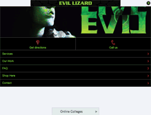 Tablet Screenshot of evillizard.com